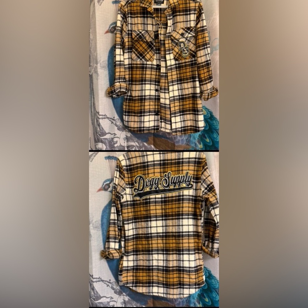 NWOT Snoop Dog Flannel Mens XS